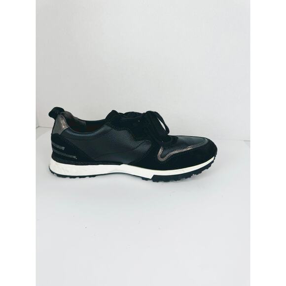 Paul Green Leather Weaver Sneaker in Black Combo (Women) size UK 6.5 / US 9 - Picture 1 of 8